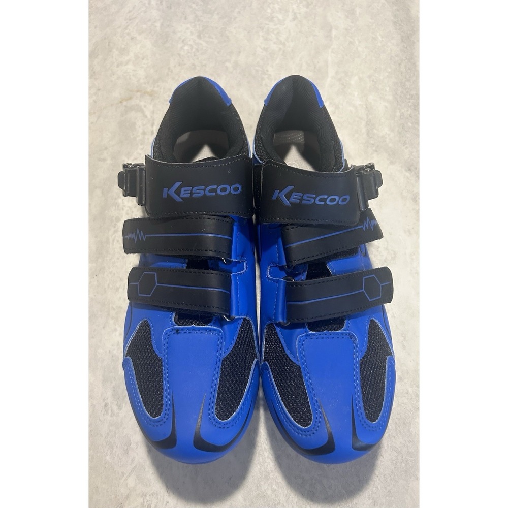Kescoo Cycling Shoes Women's Size 10 1/2 Or Men's Size 8 1/2 Blue
